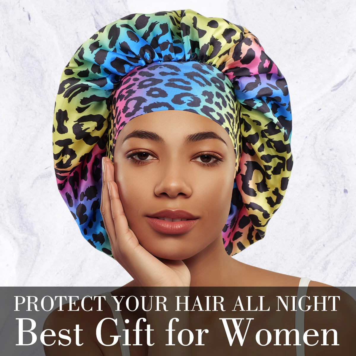 Multi-Colored Satin Bonnet