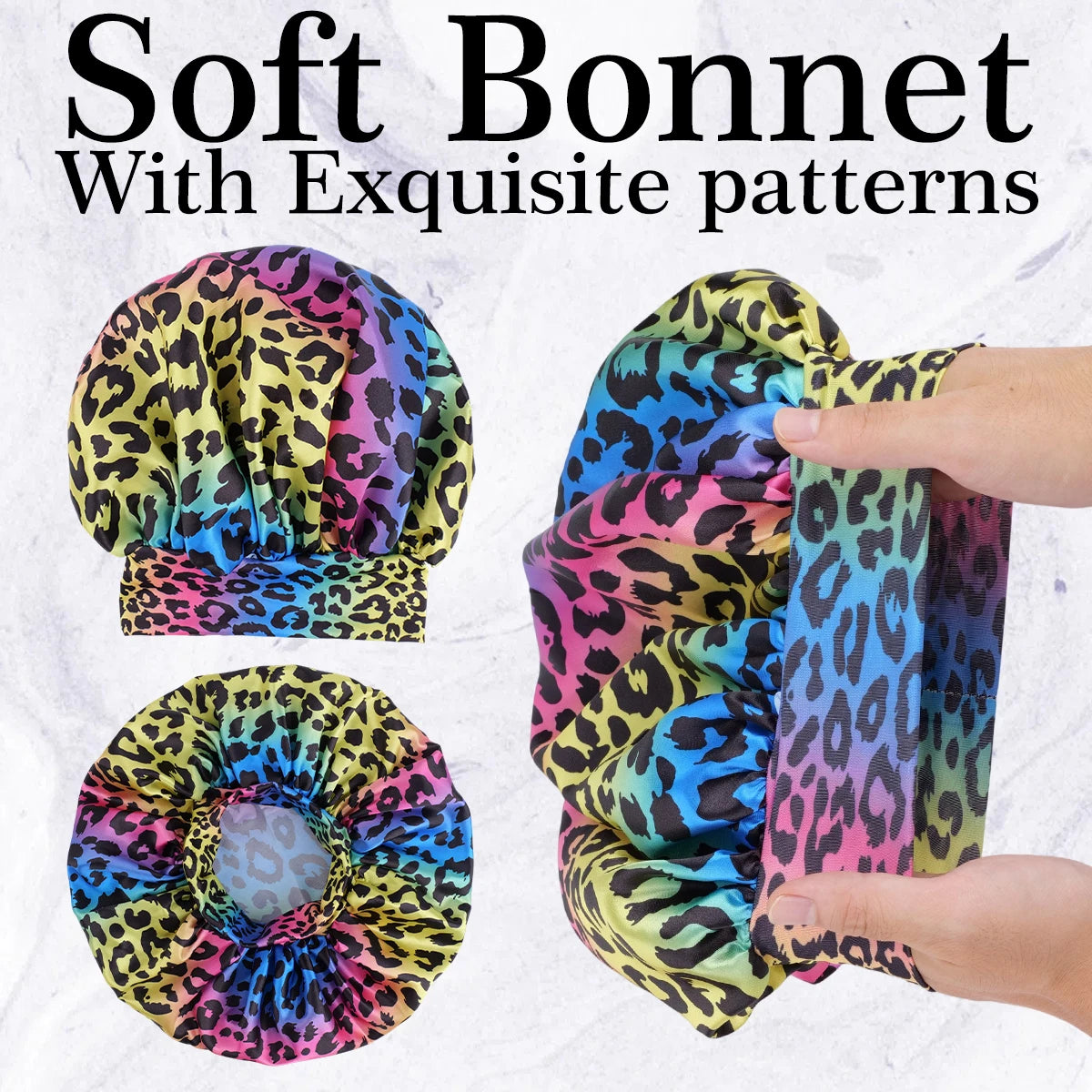 Multi-Colored Satin Bonnet