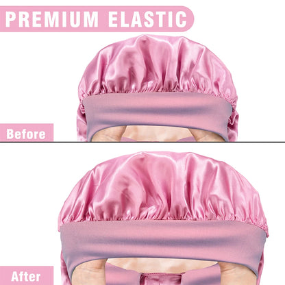 Long Silk Bow Bonnet
