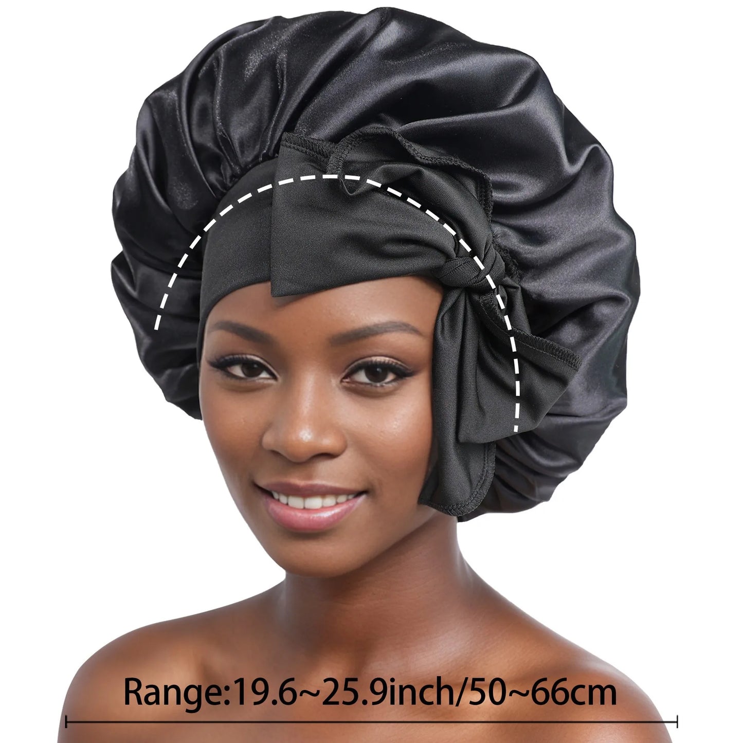 Large Bow Satin Cap