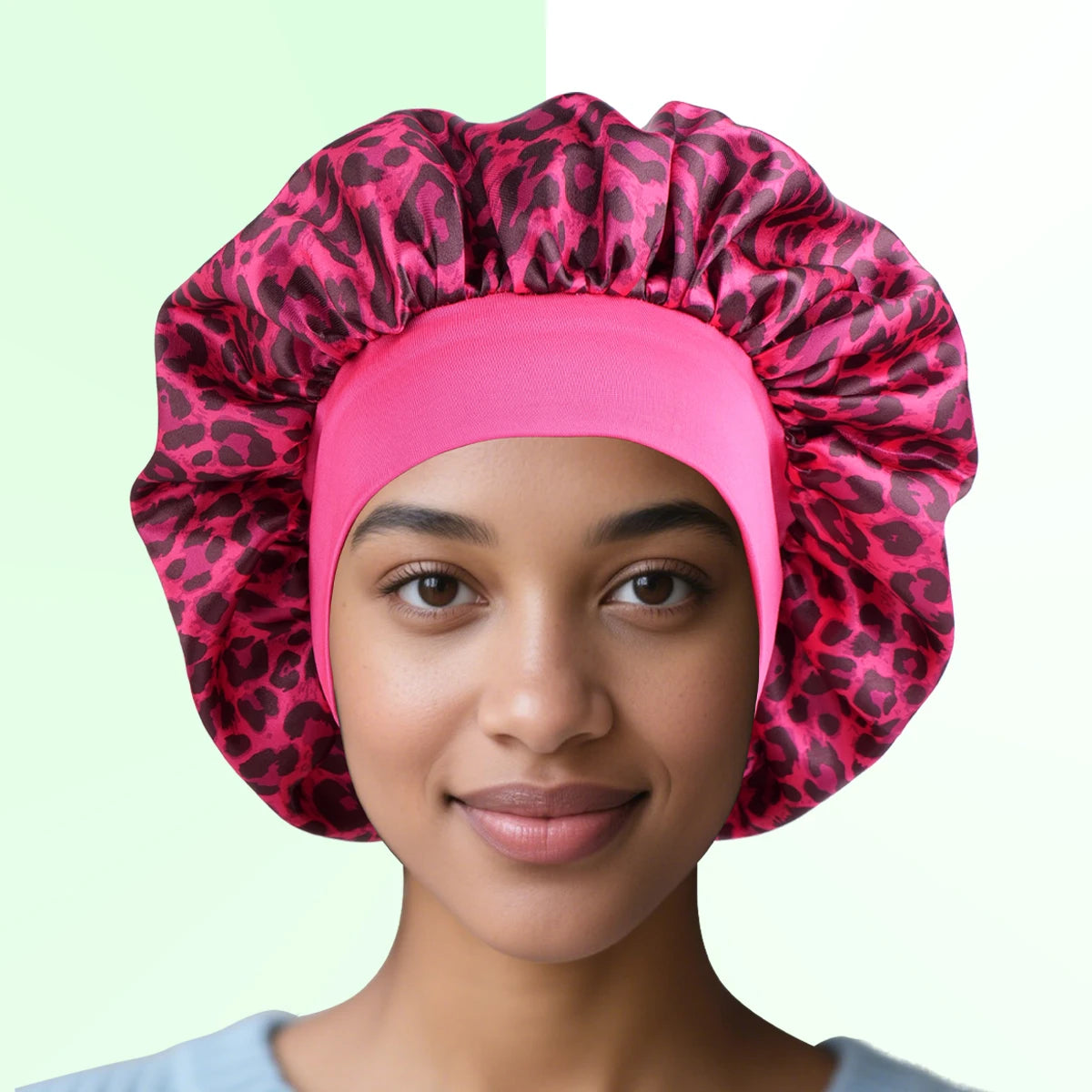 Leopard Print Bonnet
