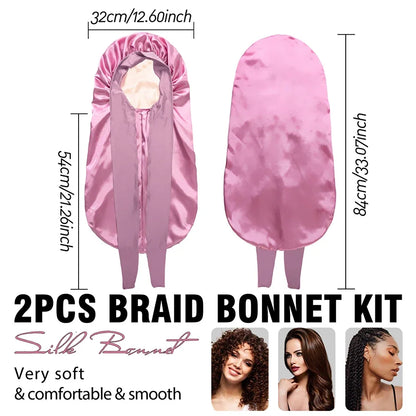 Long Silk Bow Bonnet