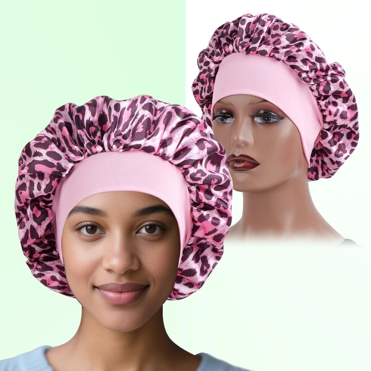 Leopard Print Bonnet